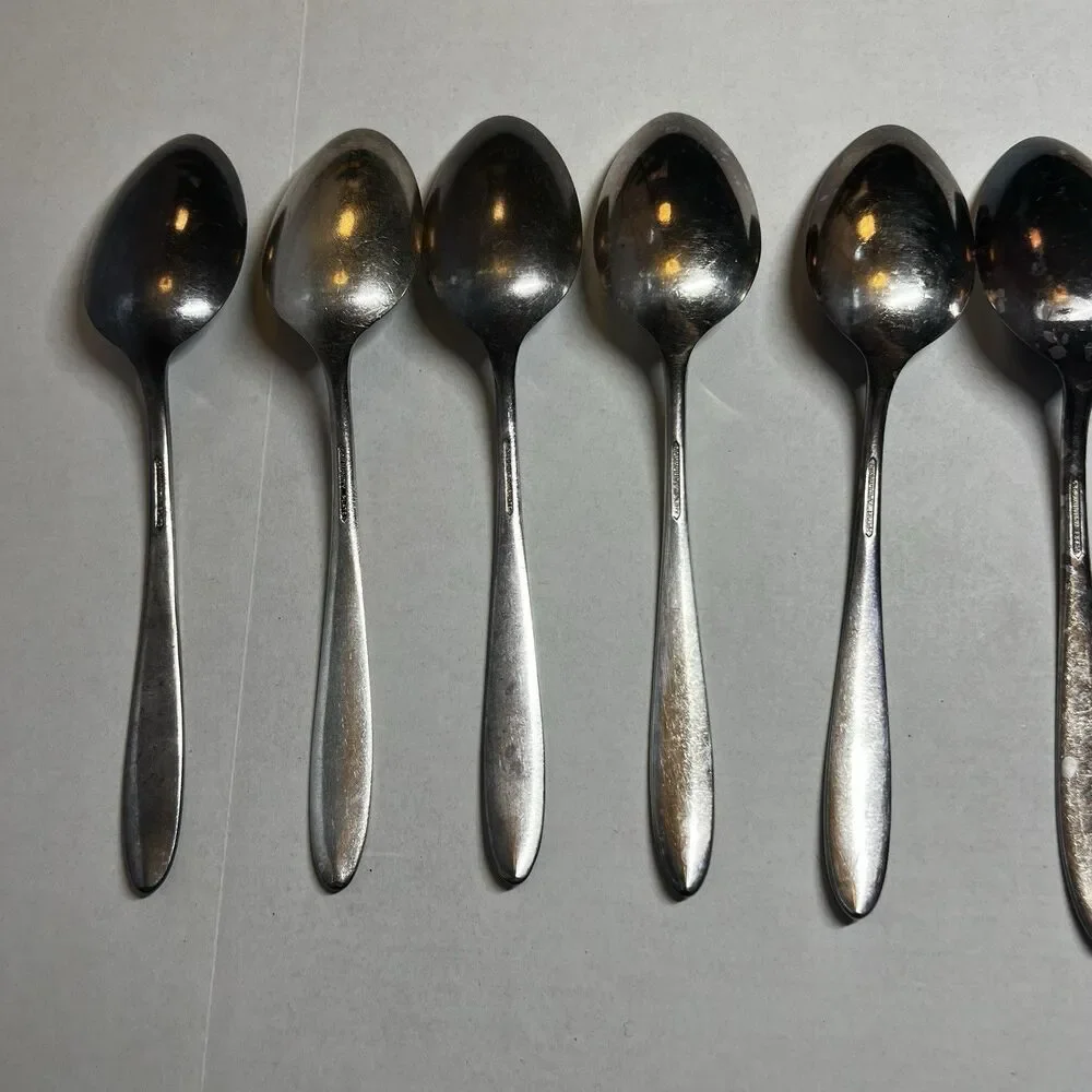 Oneida 1923 BIRD OF PARADISE Antique Silverplate Serving Spoons Set of 6